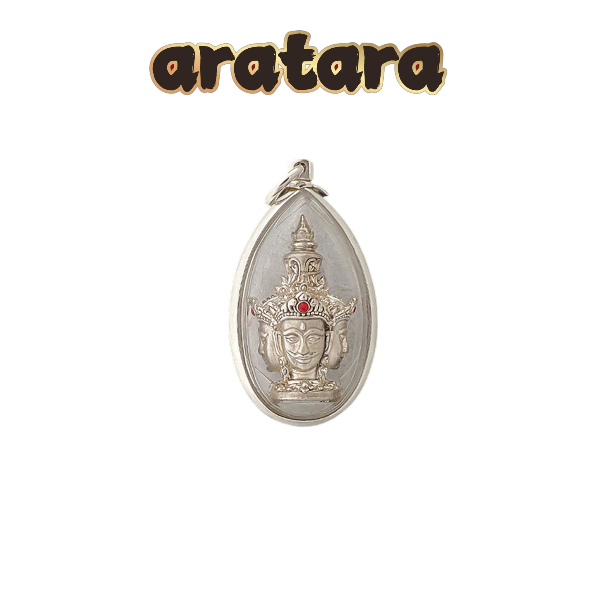 BE 2560 LP Chan Nan Aram Wiang Mon Phra Phrom Amulet (Gold-Plated/Silver-Plated Versions)