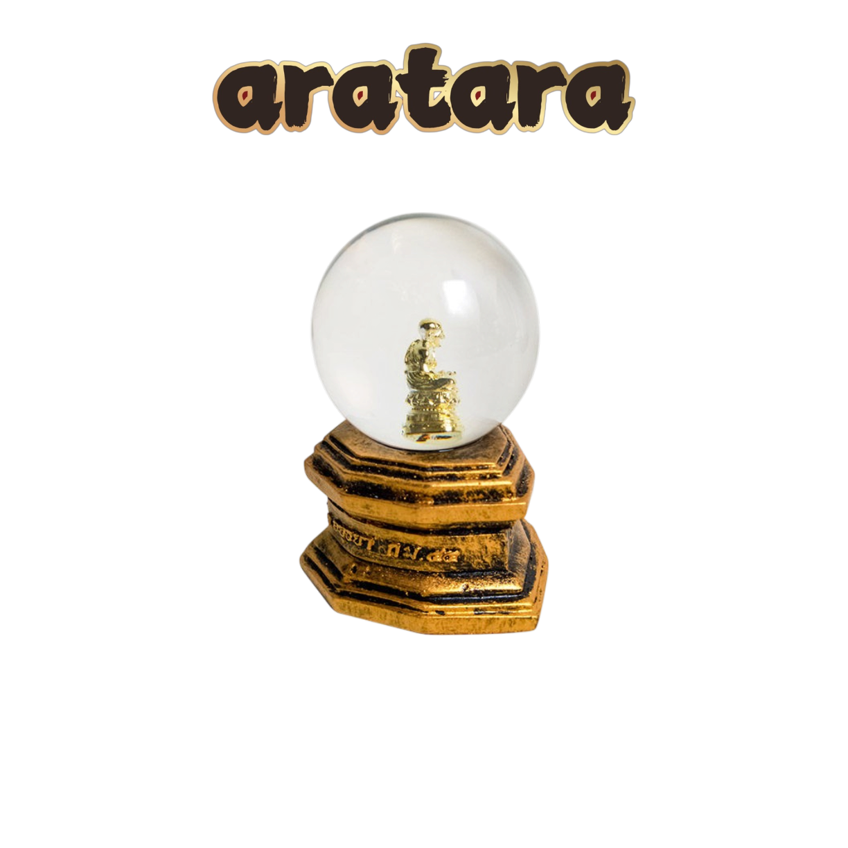 BE 2560 Luang Pu Tho Temple Crystal Ball Car Ornament