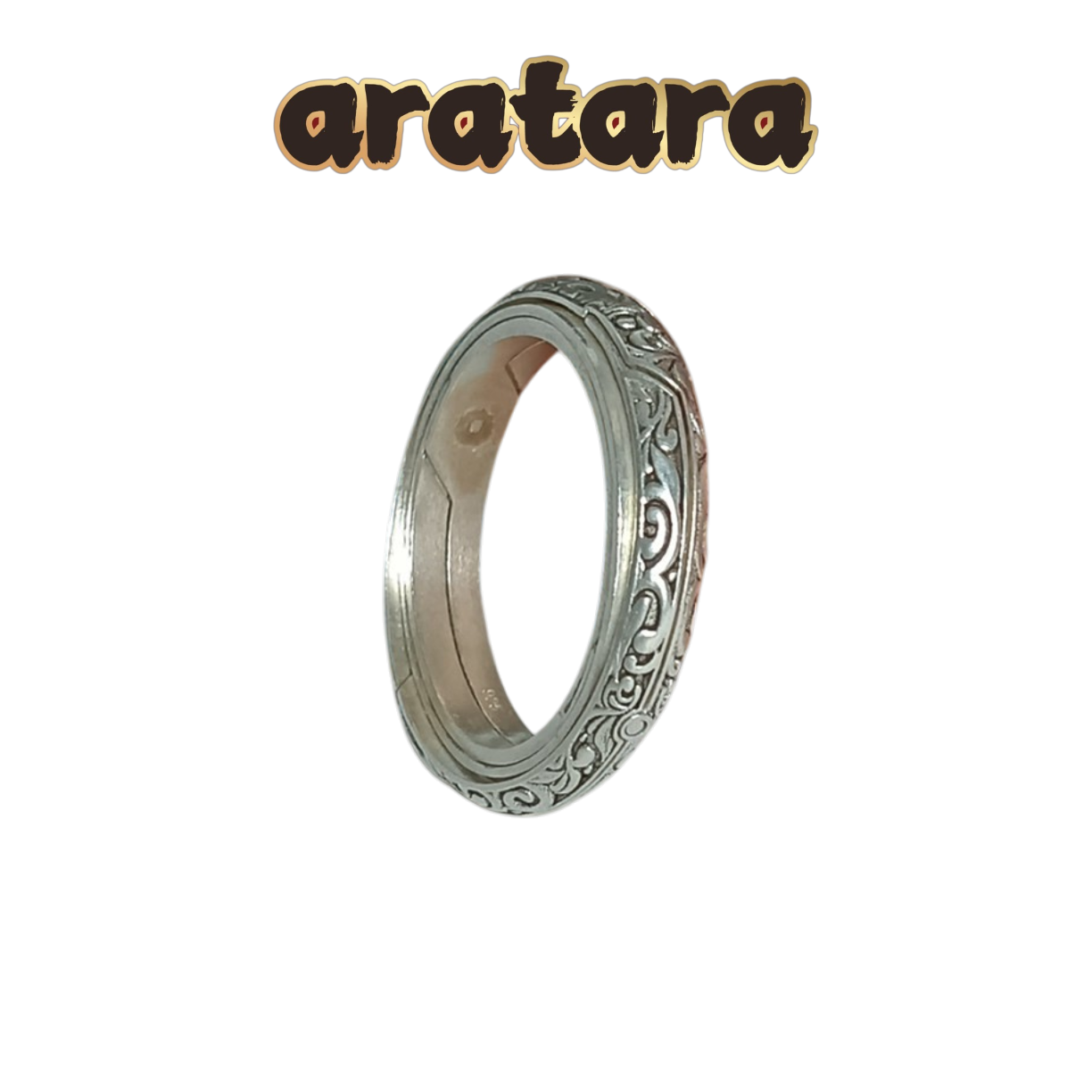 BE 2546 Ajarn Jao Ajarn Jao Temple Five Line Scriptures Ring