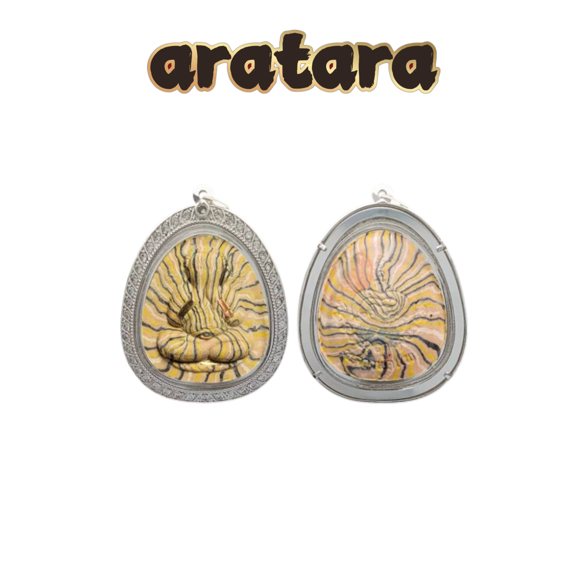 BE 2535 Luang Phor Phae Wat Pikulthong Colorful Clay Phra Pidta Amulet