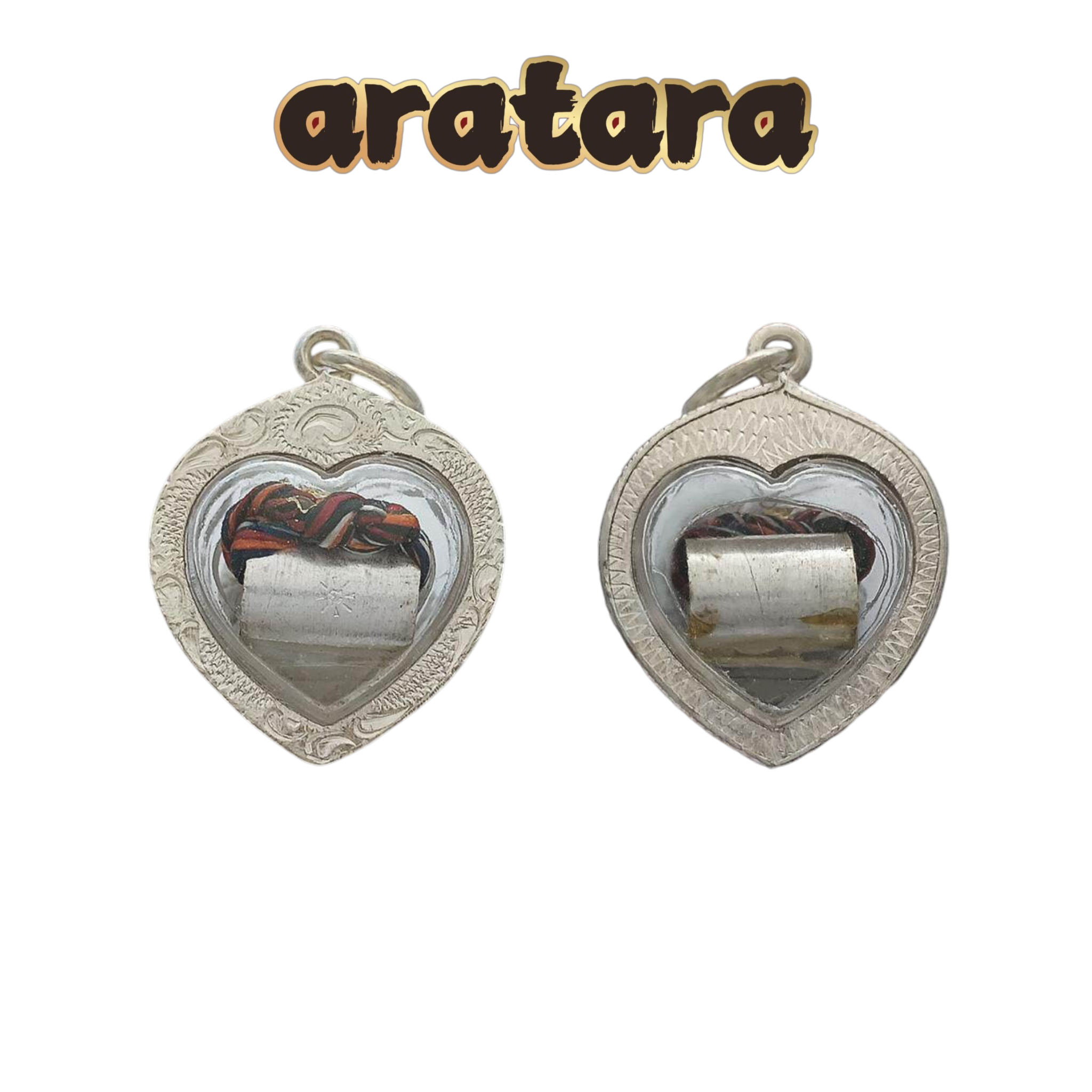 BE 2550 Luang Phor Mahasurasak War Praduu Heart-Shaped Takrut (Blessing Tube) Amulet