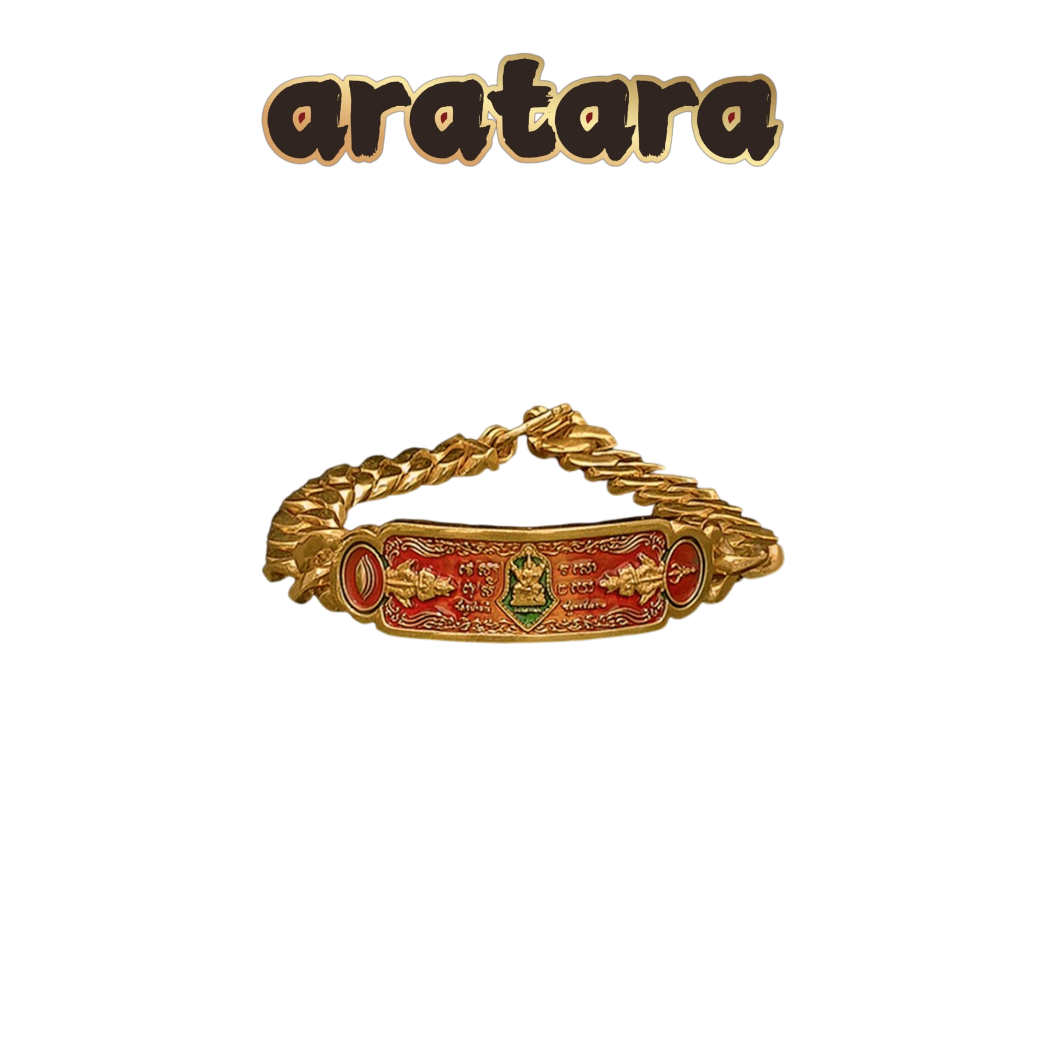 BE 2566 Luang Phor Yi Wat Chulamanee Millionaire Vissuwan Bracelet, Brass Red Dragon Version (Women's)