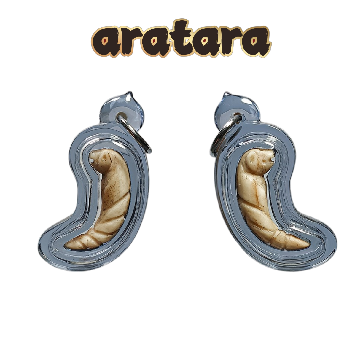 Luang Phor Chan Wat Bang Bo Tiger Tooth Amulet (Natural Tiger Tooth, Clear Waterproof Casing)