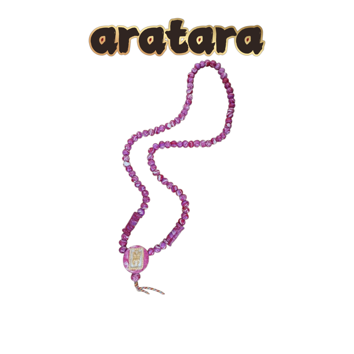 Kruba Krissana Colorful Bead Butterfly Fairy Companion Necklace