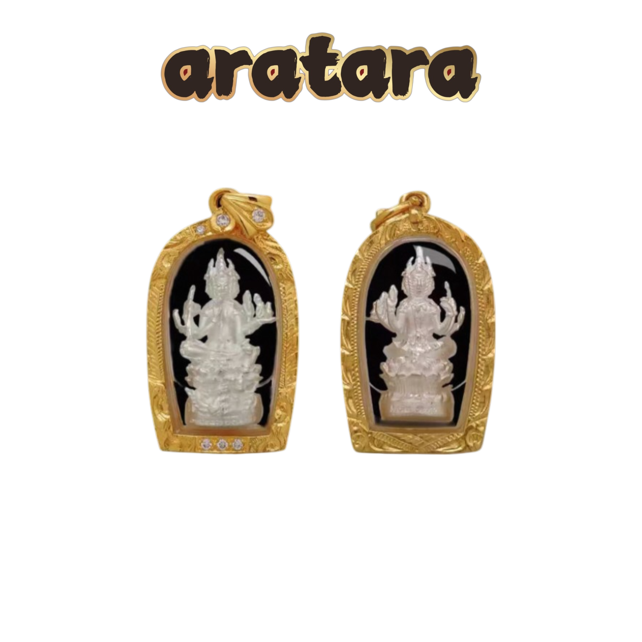 BE 2556 Luang Phor Pan Temple Phra Phrom Amulet (Gold-Plated/Silver-Plated Versions)
