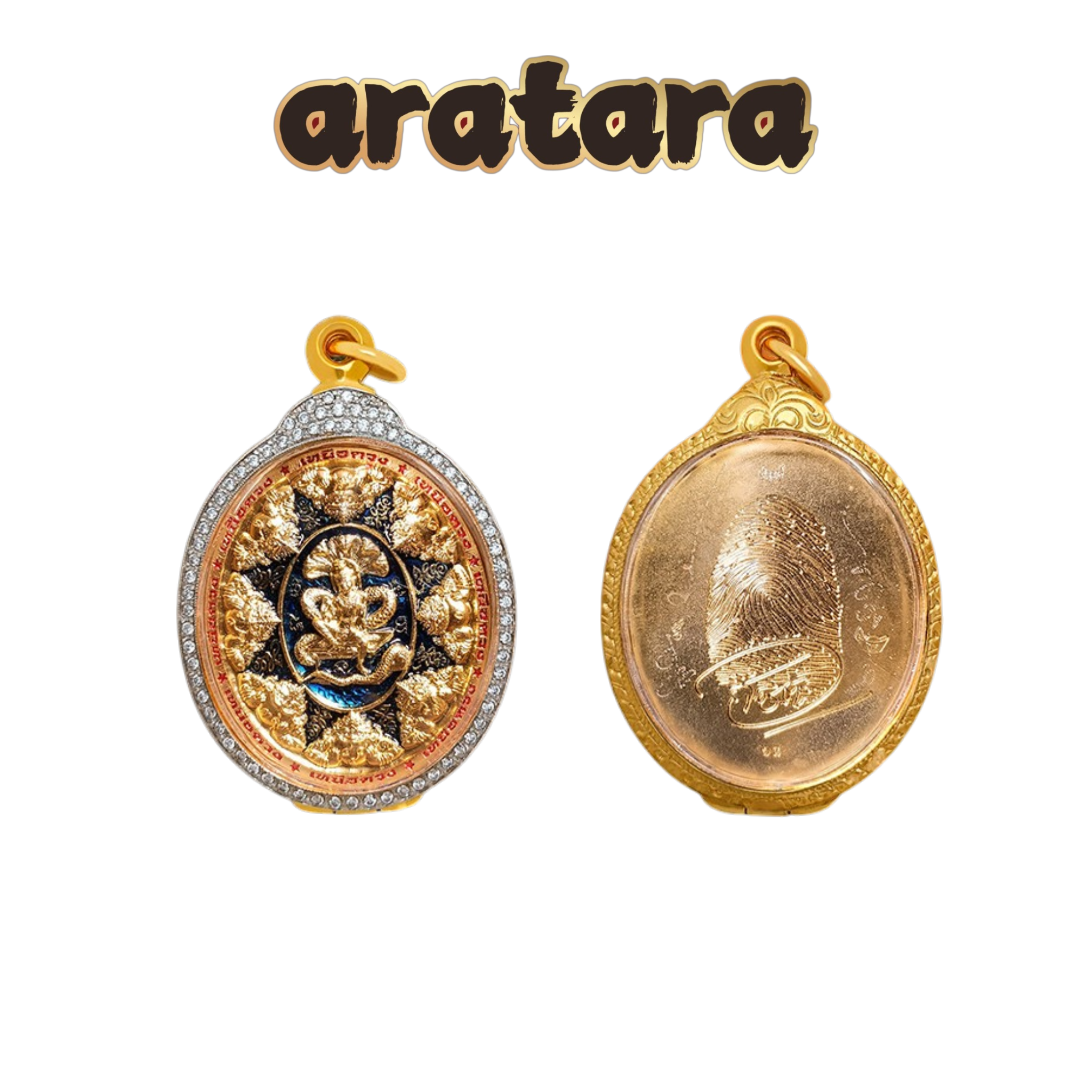 BE 2566 Luang Phor Chod (Ajarn Chod) Wat Phutthaisawan Starry Sky Jatukham Ramathep Amulet (Diamond-Encrusted Gold Casing)