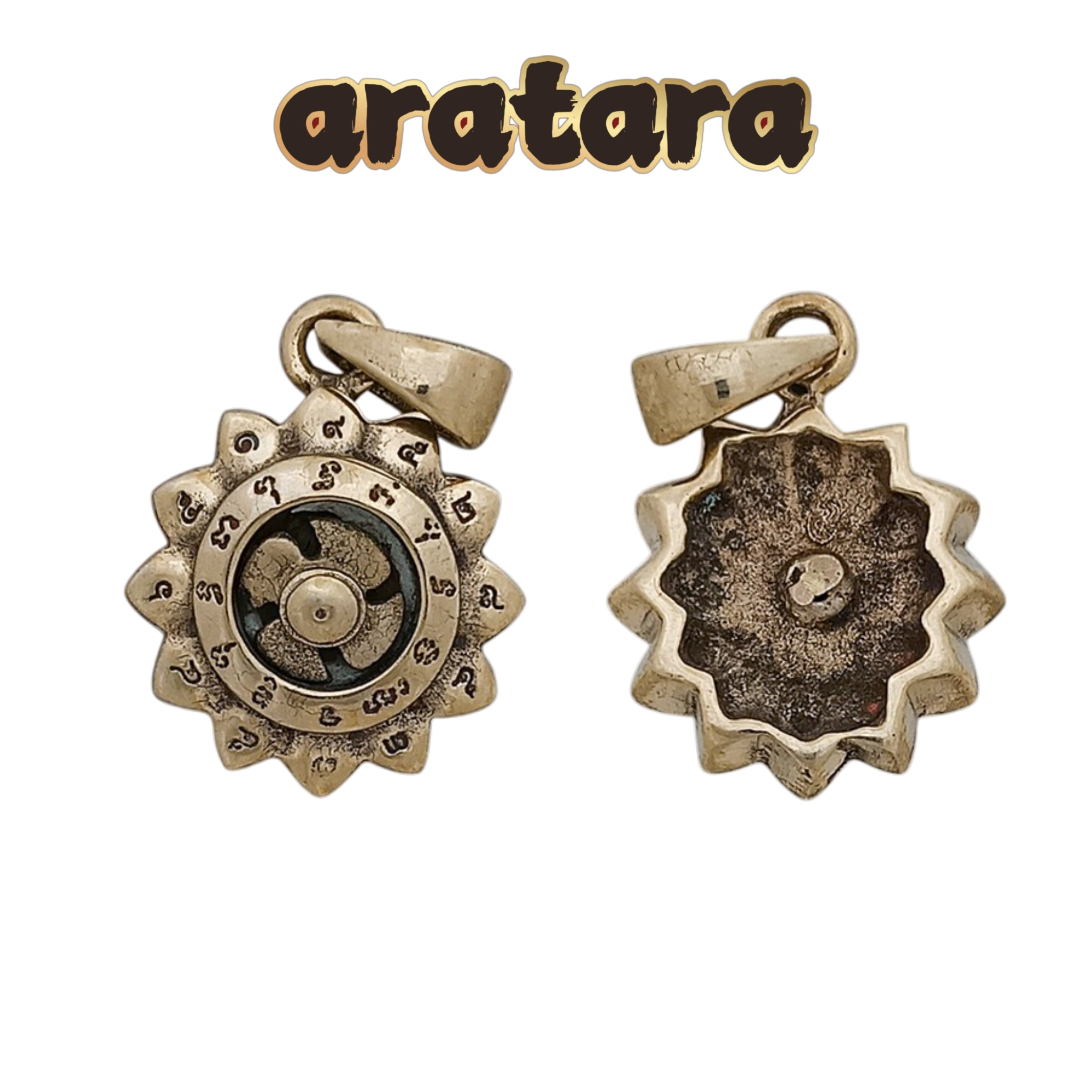 BE 2558 Kruba Ariya Chat Wat Saeng Kaeo Phothiyan Fortune Spinner Amulet