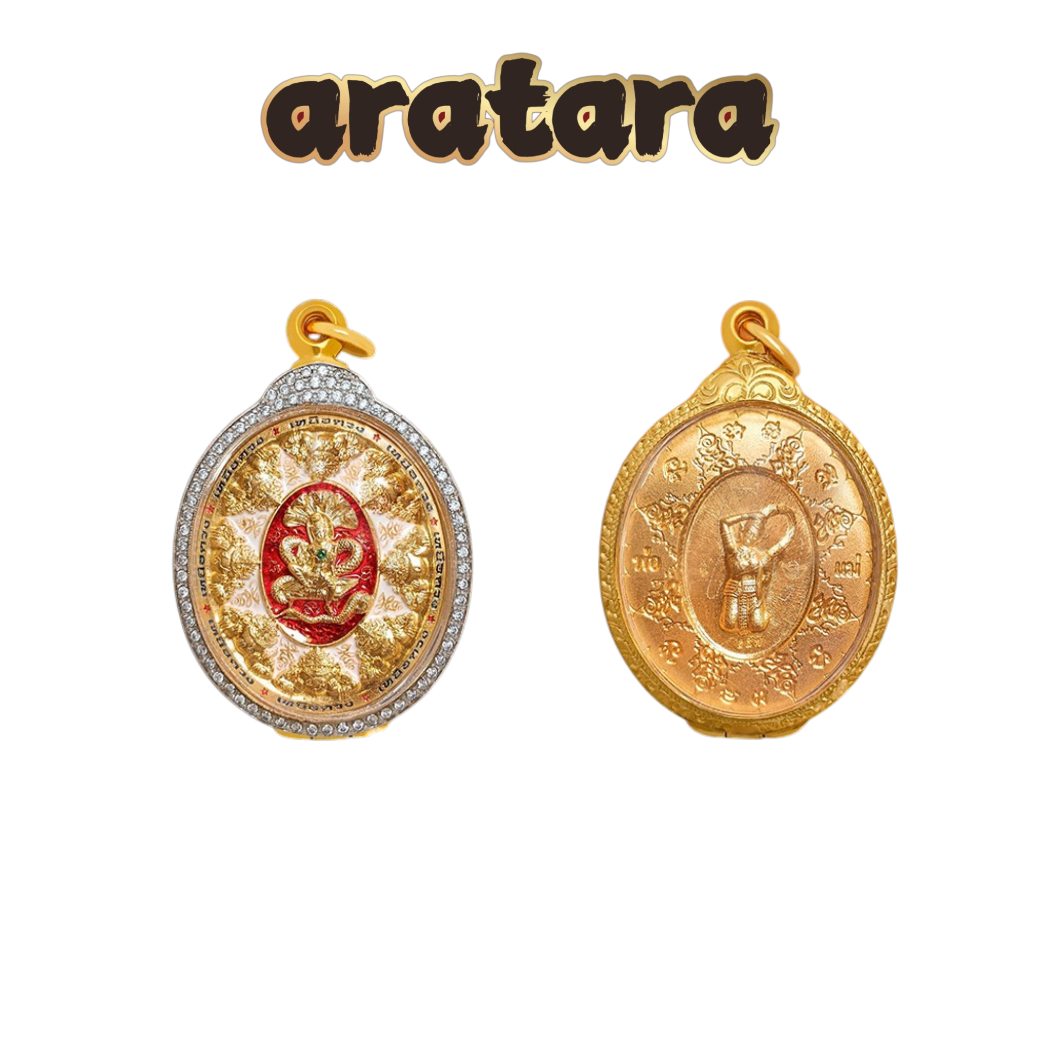 BE 2566 Luang Phor Chod (Ajarn Chod) Wat Phutthaisawan Starry Sky Jatukham Ramathep Amulet (Diamond-Encrusted Gold Casing)