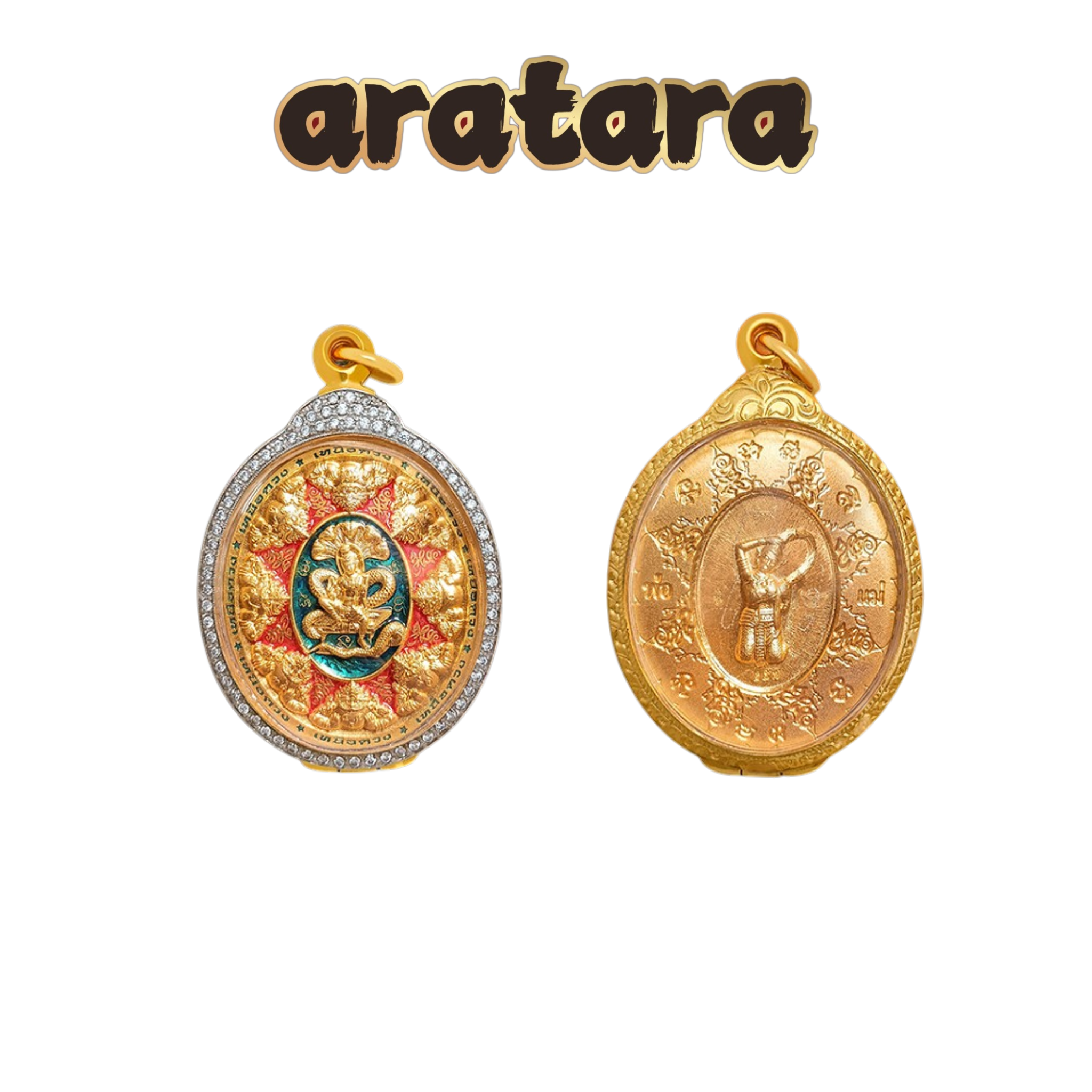 BE 2566 Luang Phor Chod (Ajarn Chod) Wat Phutthaisawan Starry Sky Jatukham Ramathep Amulet (Diamond-Encrusted Gold Casing)
