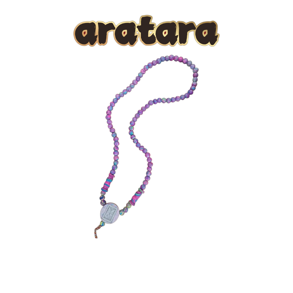 Kruba Krissana Colorful Bead Butterfly Fairy Companion Necklace