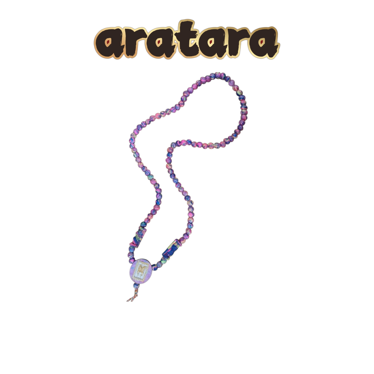 Kruba Krissana Colorful Bead Butterfly Fairy Companion Necklace