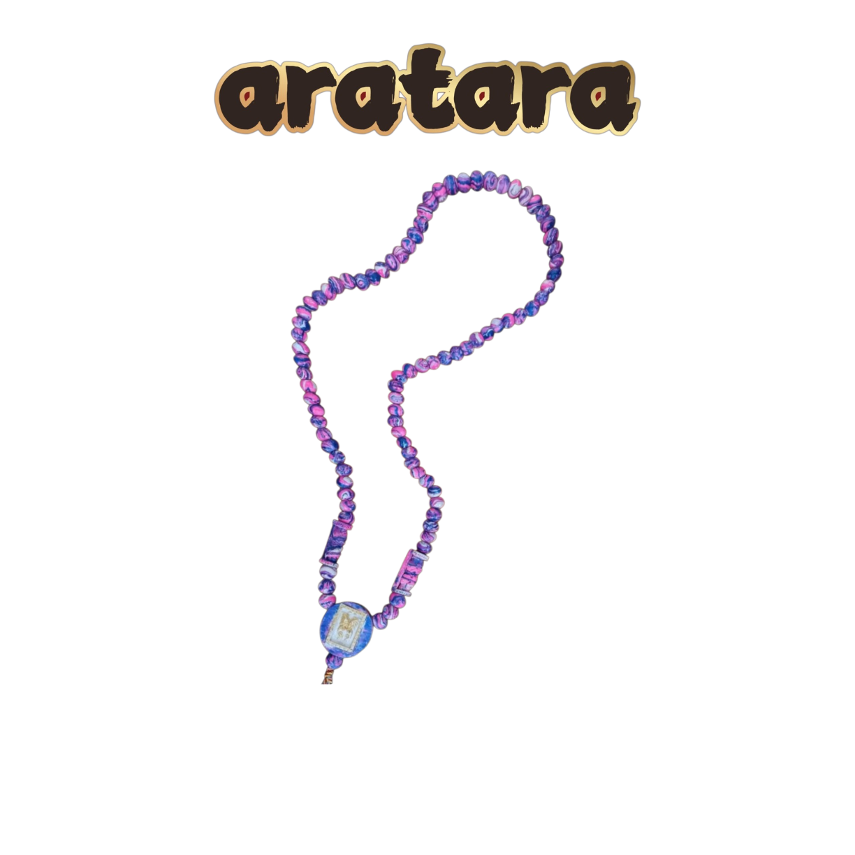 Kruba Krissana Colorful Bead Butterfly Fairy Companion Necklace