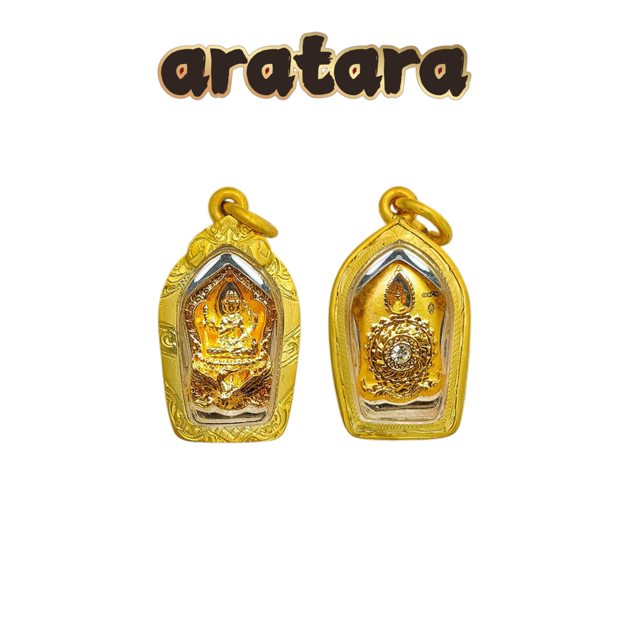 BE 2561 Luang Phor Chanan Song Makha Ngam Mini Phra Phrom Riding Phoenix Amulet