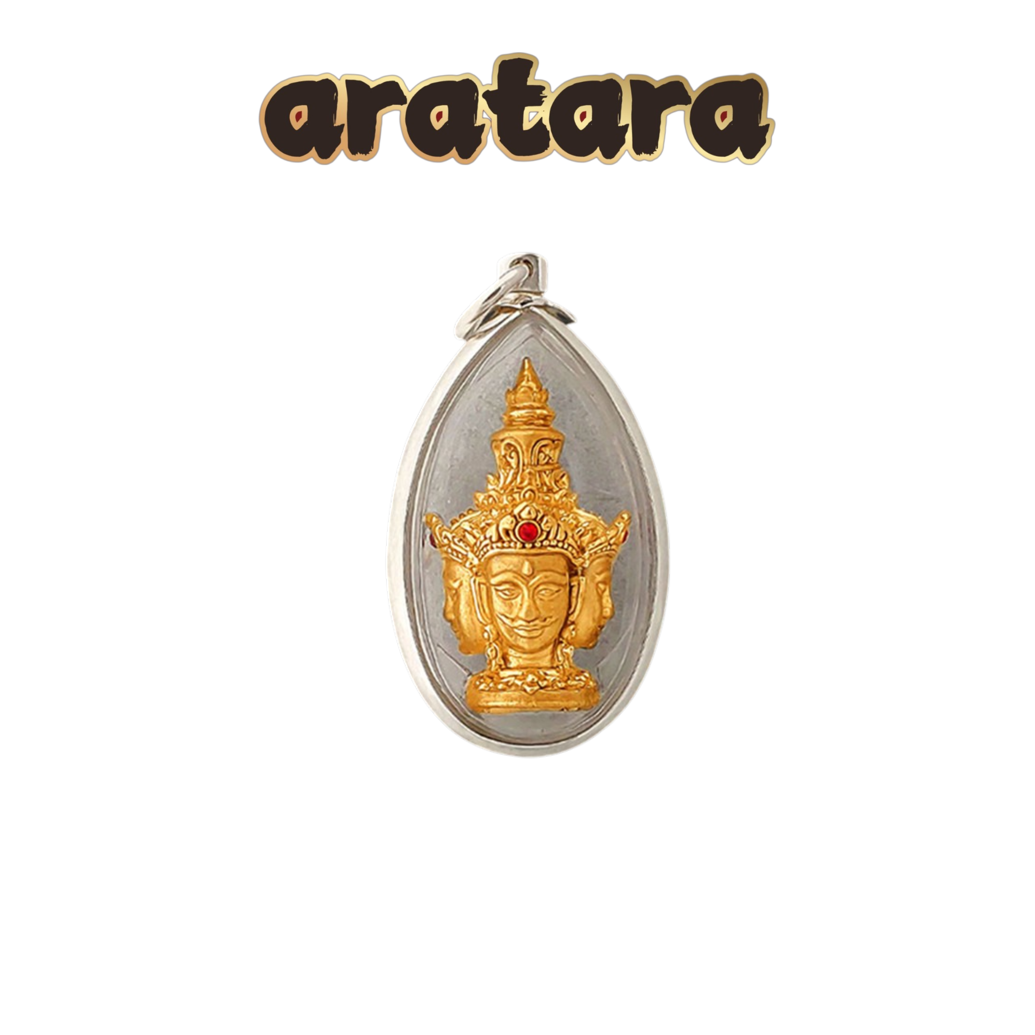 BE 2560 LP Chan Nan Aram Wiang Mon Phra Phrom Amulet (Gold-Plated/Silver-Plated Versions)