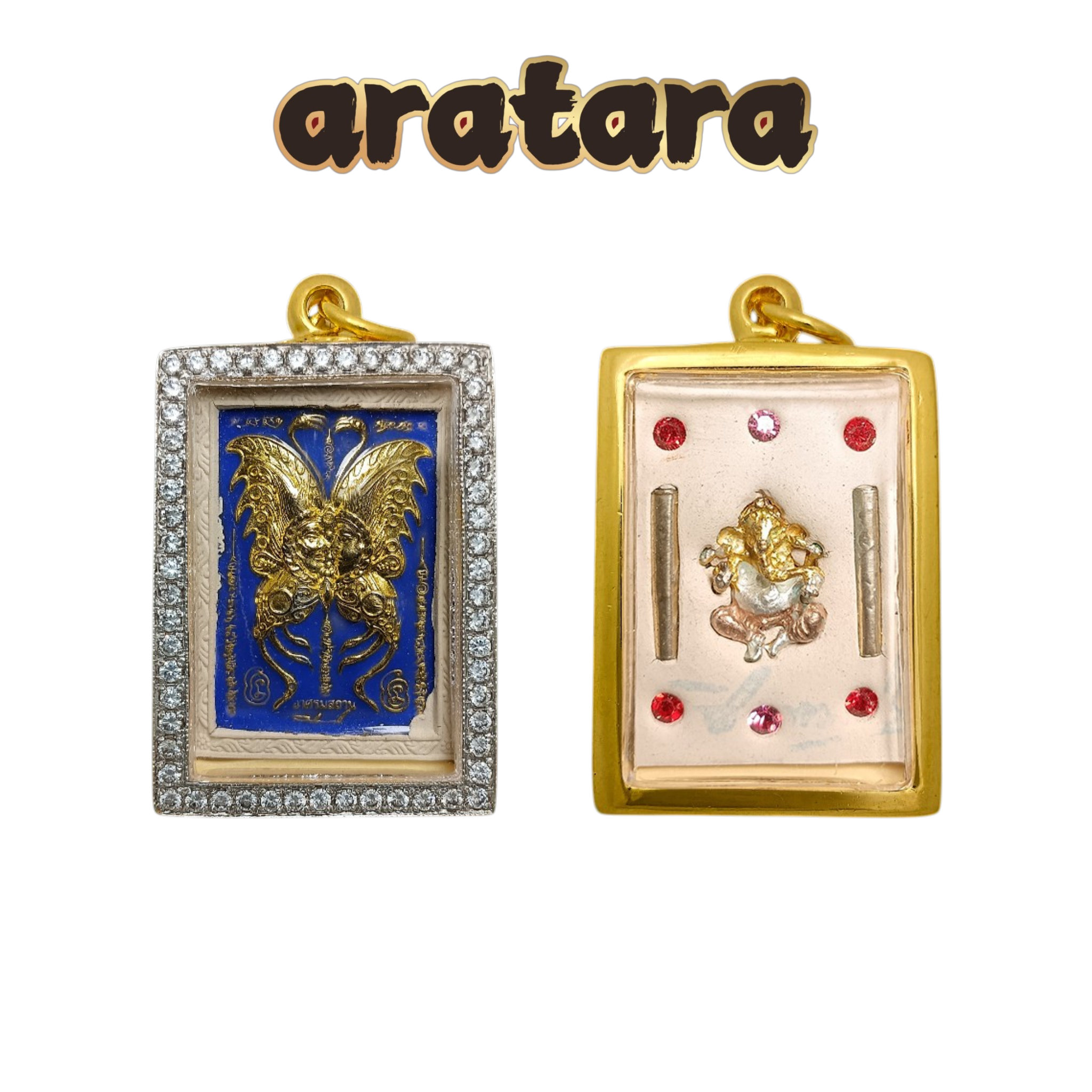 BE 2555 Kruba Krissana Wat Khok Udom Thong Mini Phra Phrom Back Butterfly Amulet
